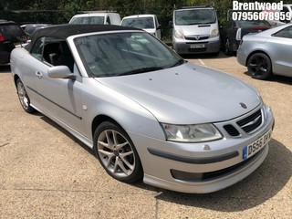 Location: Brentwood - 2007 SAAB 9-3 AERO 210 BHP S-A Convertible REG: DS56DYW, Keys: No, MOT Expiry date: 07/04/2026, 2000 Petrol, 5 Speed Semi Auto Petrol, Former Keepers: 5