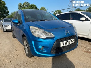 Location: Mitcham - 2010 CITROEN C3 VT HDI 5 Door Hatchback REG: WA10EPZ, Keys: No, MOT Expiry date: 27/11/2026, 1398 Diesel, 5 Speed Manual Diesel, Former Keepers: 9