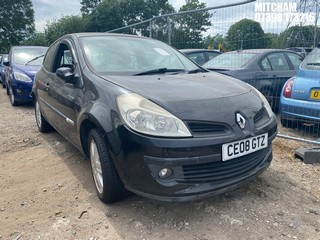 Location: Mitcham - 2008 RENAULT CLIO RIP CURL 16V 3 Door Hatchback REG: CE08GTZ, Keys: No, MOT Expiry date: 03/12/2026, 1149 Petrol, 5 Speed Manual Petrol, Former Keepers: 16