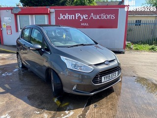 Location: Hull - 2015 FORD B-MAX TITANIUM TDCI MPV REG: YY15EFD, Keys: Yes, MOT Expiry date: 02/07/2025, 1560 Diesel, 5 Speed Manual Diesel, Former Keepers: 1