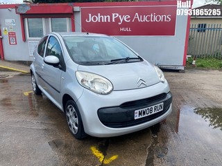 Location: Hull - 2008 CITROEN C1 RHYTHM 5 Door Hatchback REG: MW08RUN, Keys: No, MOT Expiry date: 17/11/2026, 998 Petrol, 5 Speed Manual Petrol, Former Keepers: 8