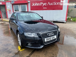Location: Hull - 2010 AUDI A4 SE TDI 6SP 4 Door Saloon REG: BV10SVL, Keys: No, MOT Expiry date: 24/06/2026, 1968 Diesel, 6 Speed Manual Diesel, Former Keepers: 5