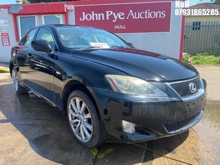 Location: Hull - 2006 LEXUS IS 220D 4 Door Saloon REG: RA06ETR, Keys: No, MOT Expiry date: 08/10/2025, 2231 Diesel, 6 Speed Manual Diesel, Former Keepers: 8