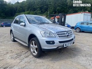 Location: Leeds - 2007 MERCEDES ML 320 CDI SPORT A Estate REG: ML07NTM, Keys: No, MOT Expiry date: 17-11-2026, 2987 Diesel, 7 Speed Auto Diesel, Former Keepers: 8