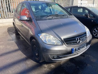 Location: Hayes - 2010 MERCEDES-BENZ A160 CLASSIC SE CVT 5 Door Hatchback REG: BJ10HVZ, Keys: No, MOT Expiry date: 13/02/2027, 1498 Petrol, Variable Speed Auto Petrol, Former Keepers: 4