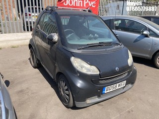 Location: Hayes - 2009 SMART FORTWO PURE MHD AUTO Coupe REG: BD58WEU, Keys: No, MOT Expiry date: 22/05/2025, 999 Petrol, 5 Speed Auto Petrol, Former Keepers: 11