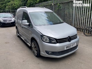 Location: Hayes - 2013 VOLKSWAGEN CADDY C20 HIGHLINE TDI B- Panel Van REG: VK63VTT, Keys: No, MOT Expiry date: 26/11/2025, 1598 Diesel, 5 Speed Manual Diesel, Former Keepers: 3