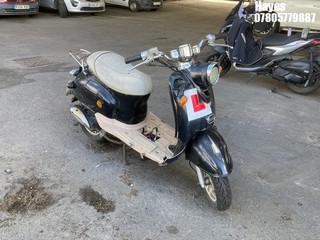 Location: Hayes - 2018 DIRECT BIKES Motorcycle REG: LJ18HMU, Keys: No, MOT Expiry date: 19/06/2024, 49 Petrol, Automatic, Former Keepers: 4