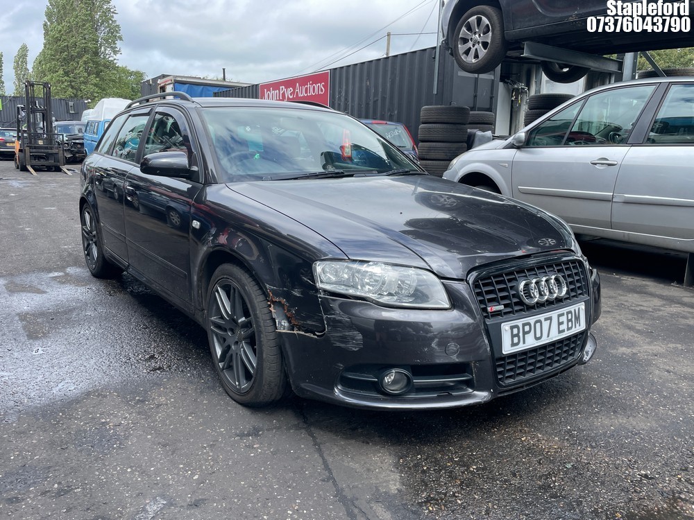 Location: Stapleford - 2007 AUDI A4 SE S LINE Estate REG: BP07EBM, Keys: Yes, MOT Expiry date: 24/03/2027, 1984 Petrol, 6 Speed Manual Petrol, Former Keepers: 7