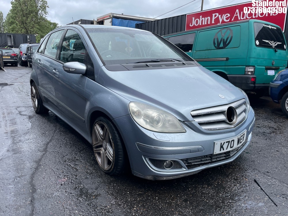 Location: Stapleford - 2005 MERCEDES B200 SE CVT MPV REG: K70WER, Keys: Yes, MOT Expiry date: 03/04/2027, 2035 Petrol, Variable Speed Auto Petrol, Former Keepers: 6