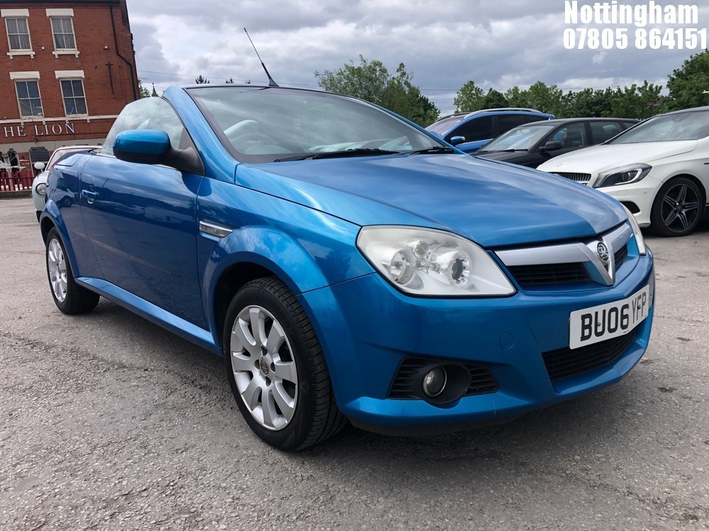 Location: Nottingham - 2006 VAUXHALL TIGRA TWINPORT COUPE REG: BU06YFP, 1364cc PETROL, 5 SPEED MANUAL PETROL, Former Keepers: 2, Keys: Yes, MOT Expiry date: 07/11/2026