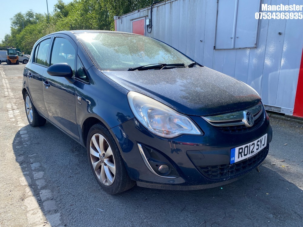 Location: Manchester - 2012 VAUXHALL CORSA ACTIVE AC 5 Door Hatchback REG: RO12SYJ, 1398cc Petrol, 5 Speed Manual Petrol, Former Keepers: 6, Keys: No, MOT Expiry date: 17/09/2025