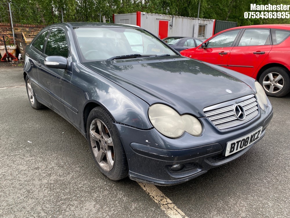Location: Manchester - 2008 MERCEDES C220 CDI SE AUTO Coupe REG: BT08KCZ, 2149cc Diesel, 5 Speed Auto Diesel, Former Keepers: 10, Keys: No, MOT Expiry date: 08/05/2026