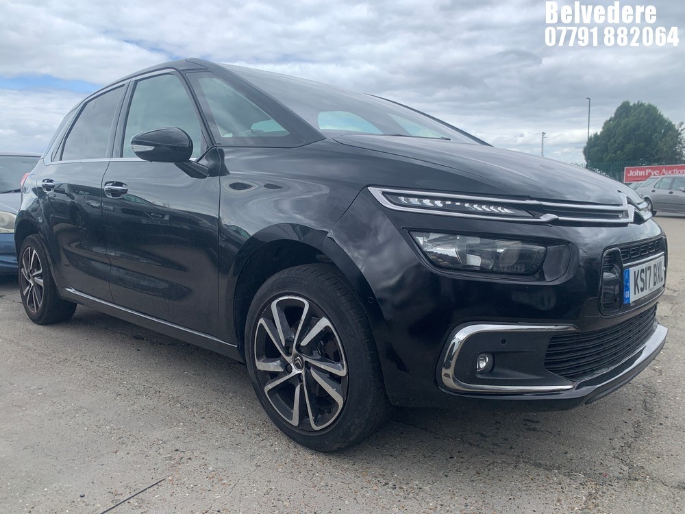 Location: BELVEDERE - 2017 CITROEN C4 PICASSO FLAIR BLUEHDI MPV REG: KS17BXL, 1560 DIESEL, 6 Speed Auto Diesel, Former Keepers: 6, Keys: No, MOT: Expiry date19.12.2025