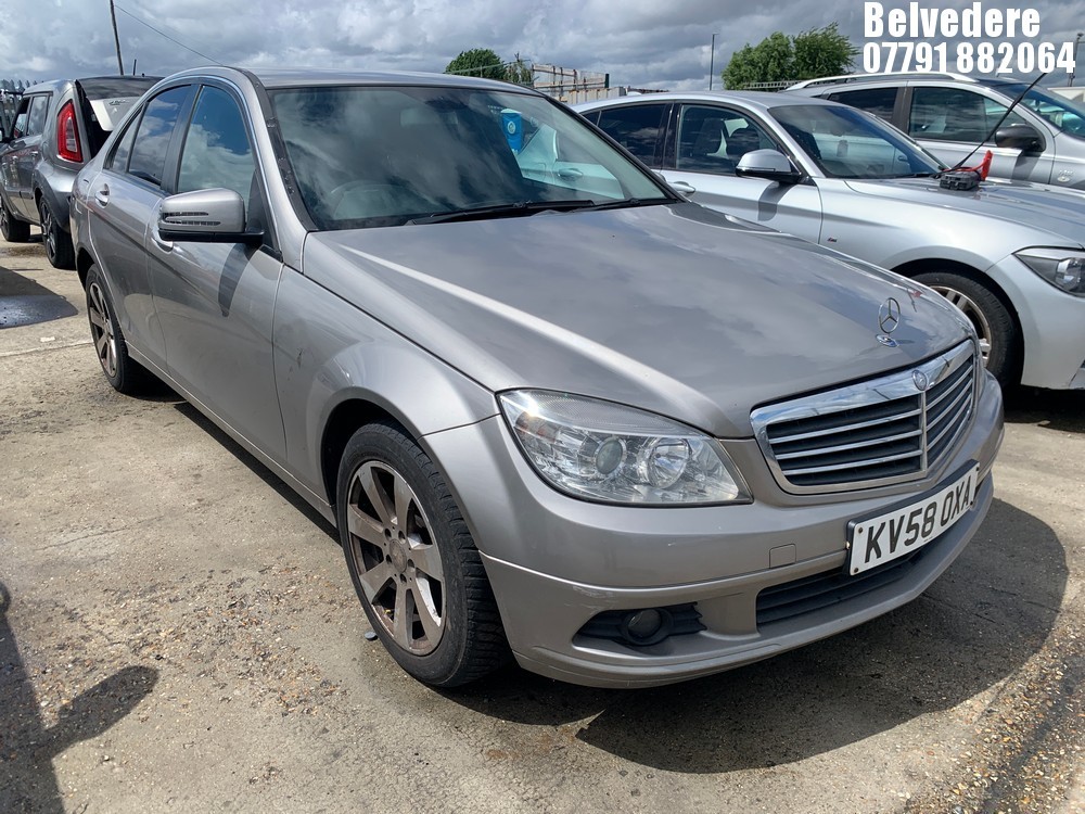 Location: BELVEDERE - 2008 MERCEDES C180 SE KOMPRESSOR A 4 DOOR SALOON REG: KV58OXA, 1796cc PETROL, 5 SPEED AUTO PETROL, Former Keepers: 6, Keys: No, MOT: Expiry date10.09.2026