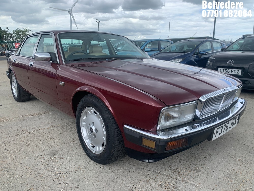 Location: Belvedere - 1988 DAIMLER 3.6 AUTO 4 DOOR SALOON REG: F376JGX, 3590cc PETROL, 4 SPEED AUTO PETROL, Former Keepers: 1, Keys: Yes, MOT Expiry date: 28.04.2027