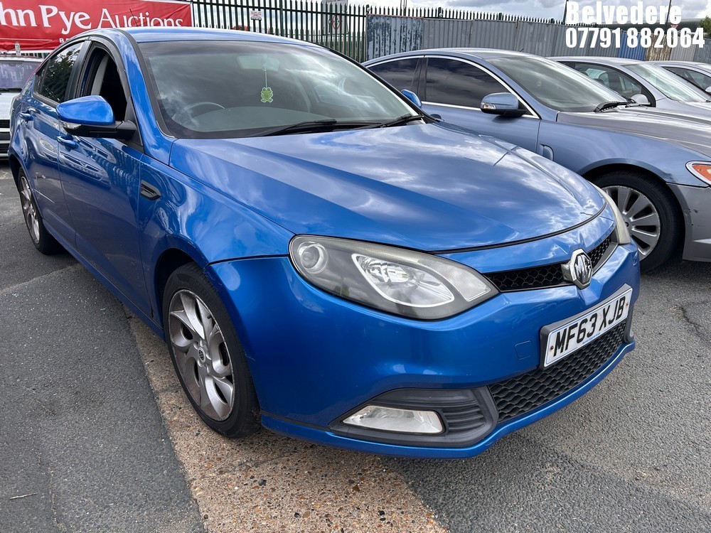 Location: Belvedere - 2013 MG 6 SE GT TURBO 5 Door Hatchback REG: MF63XJB, Keys: No, MOT Expiry date: 20/01/2027, 1796 Petrol, 5 Speed Manual Petrol, Former Keepers: 9
