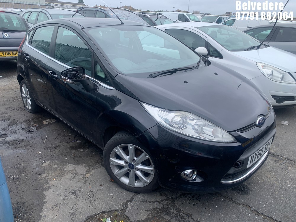 Location: Belvedere - 2011 FORD FIESTA ZETEC TDCI 70 5 Door Hatchback REG: NV60SDY, Keys: No, MOT Expiry date: 11/01/2026, 1399 Diesel, 5 Speed Manual Diesel, Former Keepers: 4
