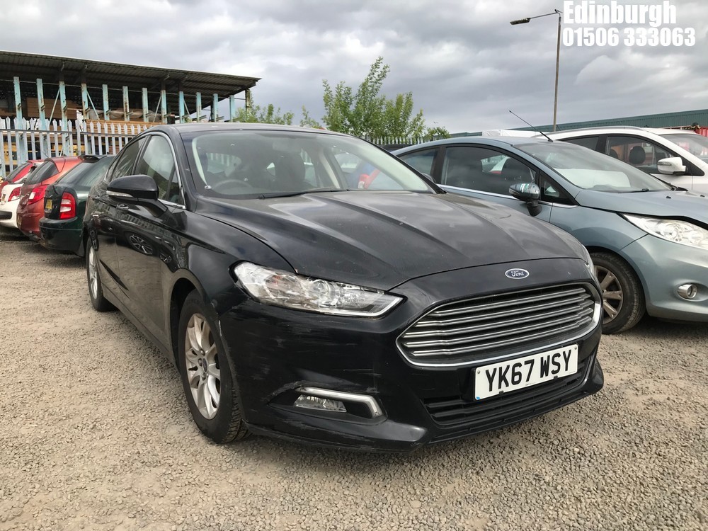 Location: Edinburgh - 2017 FORD MONDEO ZETEC ECONETIC TDC 5 Door Hatchback REG: YK67WSY, Keys: No, MOT Expiry date: 28/11/2026, 1499 Diesel, 6 Speed Manual Diesel, Former Keepers: 3