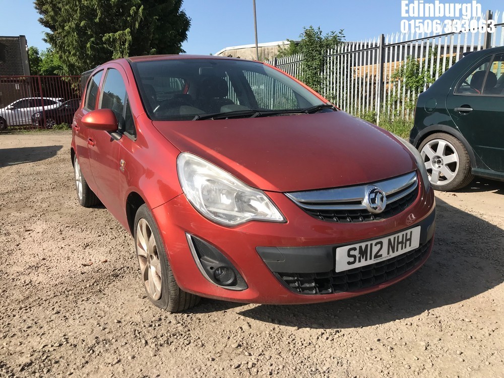 Location: Edinburgh - 2012 VAUXHALL CORSA ACTIVE ECOFLEX 5 Door Hatchback REG: SM12NHH, Keys: No, MOT Expiry date: 26/07/2025, 998 Petrol, 5 Speed Manual Petrol, Former Keepers: 3