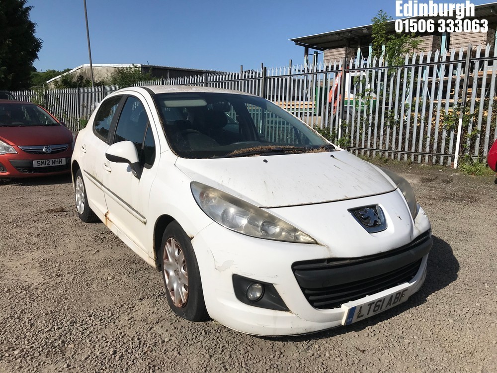 Location: Edinburgh - 2011 PEUGEOT 207 ACCESS HDI 5 Door Hatchback REG: LT61ABF, Keys: No, MOT Expiry date: 20/02/2025, 1398 Diesel, 5 Speed Manual Diesel, Former Keepers: 6