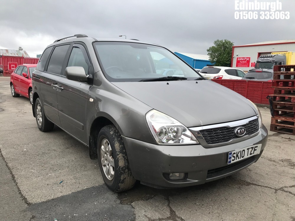 Location: Edinburgh - 2010 KIA SEDONA 2 CRDI MPV REG: SK10TZF, Keys: No, MOT Expiry date: 09/06/2026, 2199 Diesel, 6 Speed Manual Diesel, Former Keepers: 6