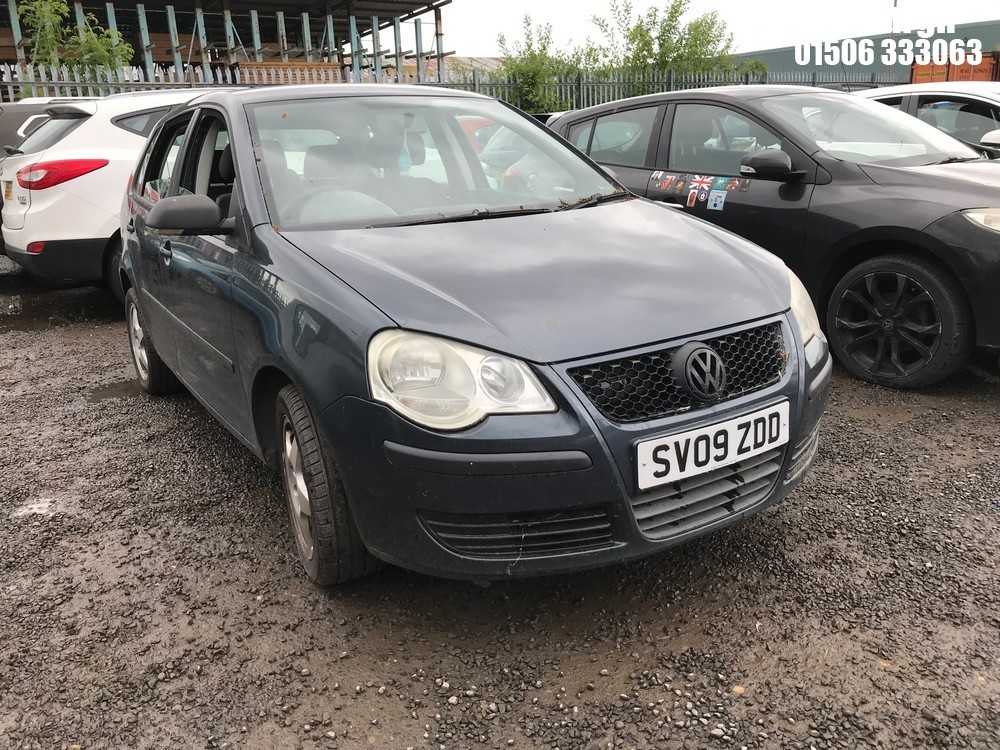 Location: Edinburgh - 2009 VOLKSWAGEN POLO E 60 5 Door Hatchback REG: SV09ZDD, Keys: Required, MOT Expiry date: 26/06/2026, 1198 Petrol, 5 Speed Manual Petrol, Former Keepers: 5