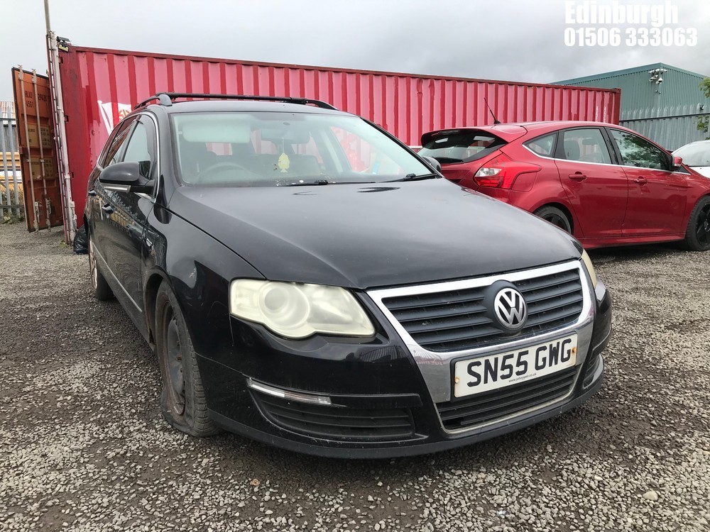 Location: Edinburgh - 2005 VOLKSWAGEN PASSAT SE TDI Estate REG: SN55GWG, Keys: No, MOT Expiry date: 02/01/2026, 1968 Diesel, 6 Speed Manual Diesel, Former Keepers: 8