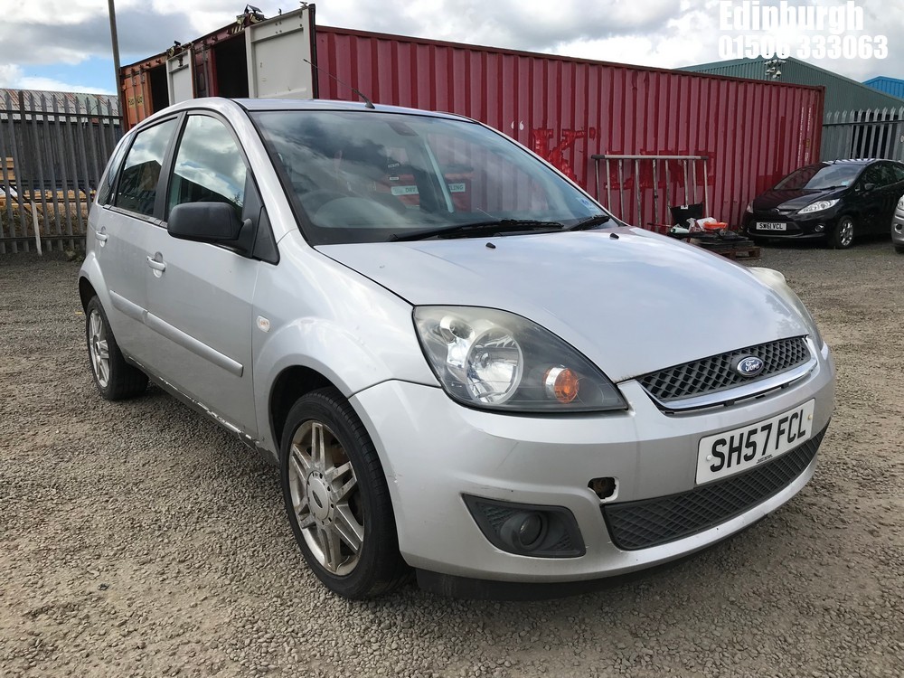 Location: Edinburgh - 2007 FORD FIESTA GHIA 5 Door Hatchback REG: SH57FCL, Keys: No, MOT Expiry date: 19/07/2026, 1388 Petrol, 5 Speed Manual Petrol, Former Keepers: 9