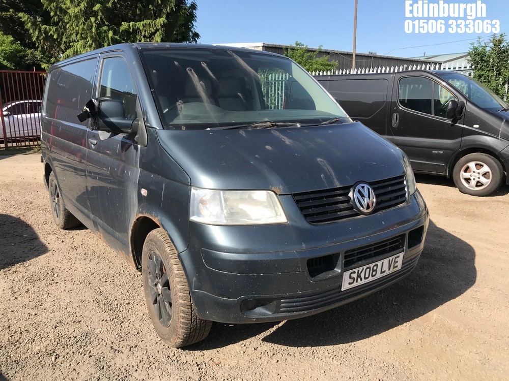 Location: Edinburgh - 2008 VOLKSWAGEN TR-PORTER T26 84 TDI SWB Panel Van REG: SK08LVE, Keys: No, MOT Expiry date: 30/10/2025, 1896 Diesel, 5 Speed Manual Diesel, Former Keepers: 2
