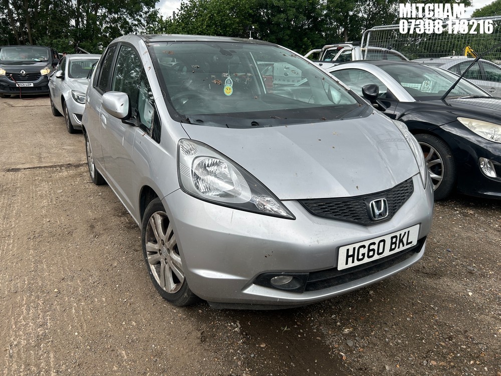 NOTE: ATF Registered Buyers ONLY - Location: Mitcham - 2010 HONDA JAZZ I-VTEC EX S-A 5 Door Hatchback REG: HG60BKL, Keys: No, 1339 Petrol, 6 Speed Semi Auto Petrol, Former Keepers: 4