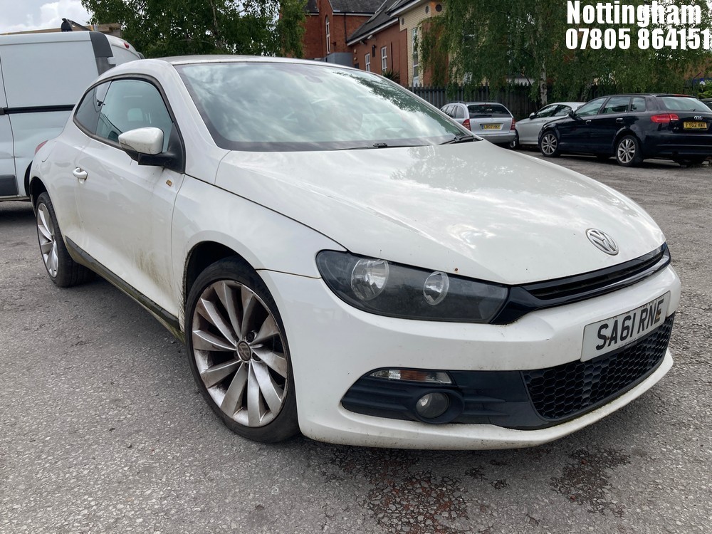 Location: Nottingham - 2011 VOLKSWAGEN SCIROCCO GT BLUEMOTN TECH Coupe REG: SA61RNE, Keys: No, MOT Expiry date: 24/03/2026, 1968 Diesel, 6 Speed Manual Diesel, Former Keepers: 4