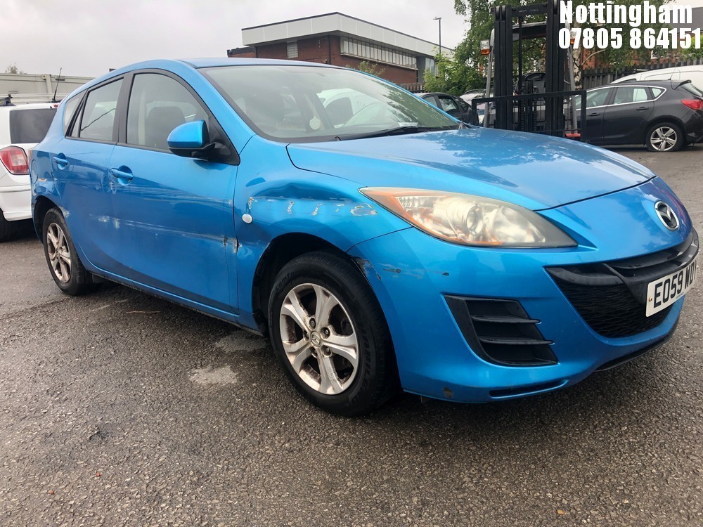 Location: Nottingham - 2009 MAZDA 3 TS 5 Door Hatchback REG: EO59WDY, Keys: No, MOT Expiry date: 29/10/2025, 1598 Petrol, 5 Speed Manual Petrol, Former Keepers: 4