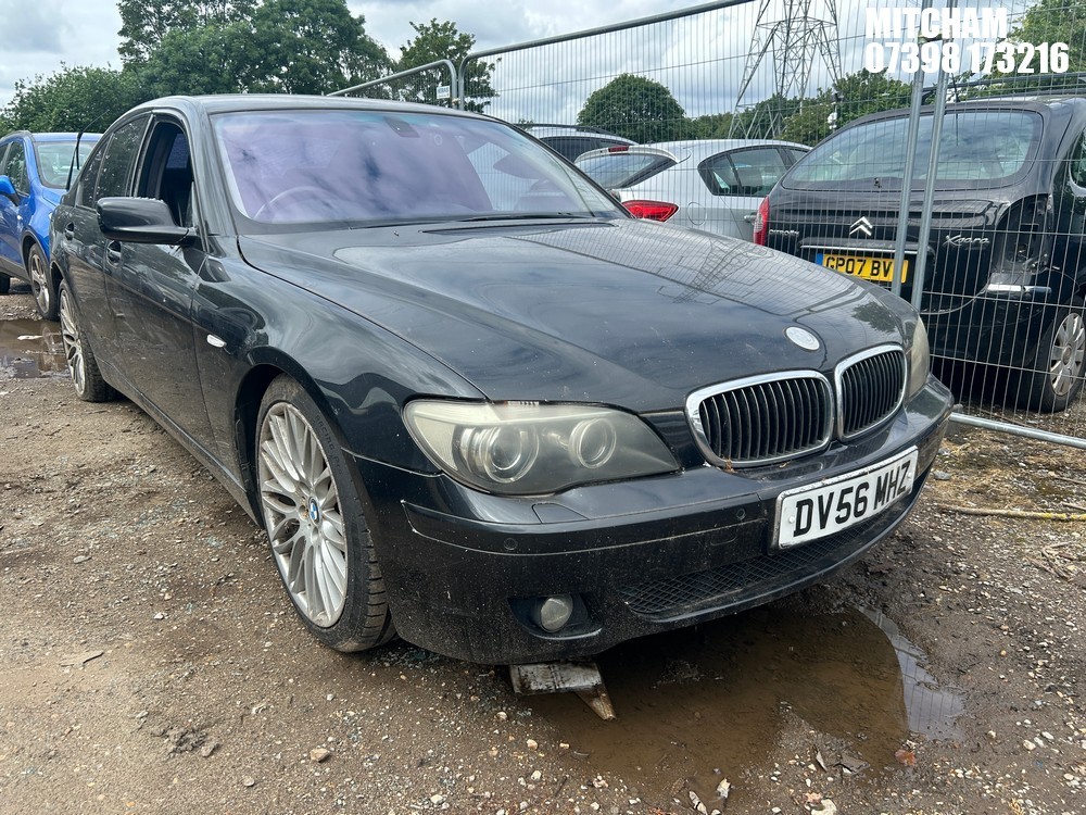 Location: Mitcham - 2006 BMW 730D SPORT AUTO 4 Door Saloon REG: DV56MHZ, Keys: No, MOT Expiry date: 17/05/2026, 2993 Diesel, 6 Speed Auto Diesel, Former Keepers: 6
