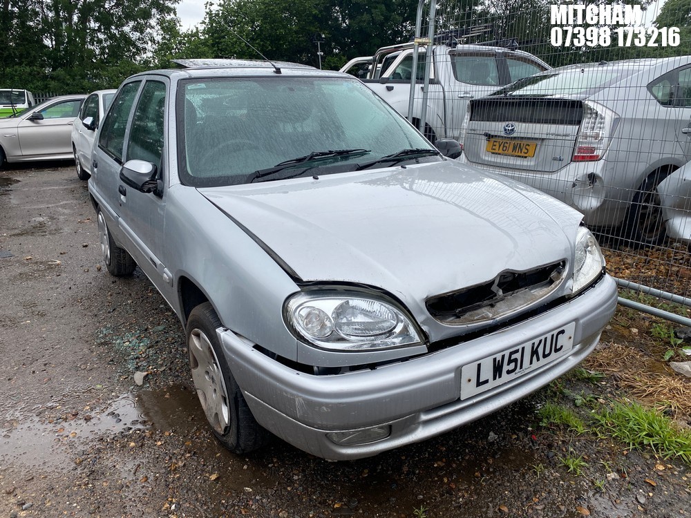 Location: Mitcham - 2002 CITROEN SAXO DESIRE AUTO 5 Door Hatchback REG: LW51KUC, Keys: No, MOT Expiry date: 25/02/2026, 1360 Petrol, 2/3 Speed Auto Petrol, Former Keepers: 4