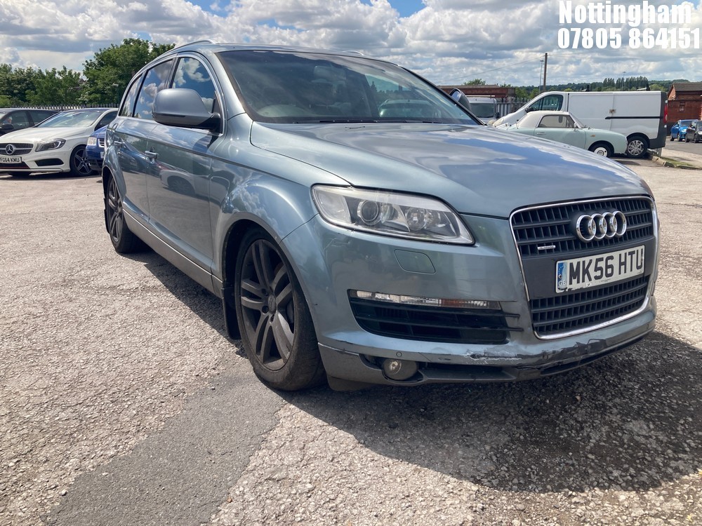 Location: Nottingham - 2006 AUDI Q7 SE QUATTRO TDI Estate REG: MK56HTU, Keys: No, MOT Expiry date: 29/05/2025, 2967 Diesel, 6 Speed Auto Diesel, Former Keepers: 10
