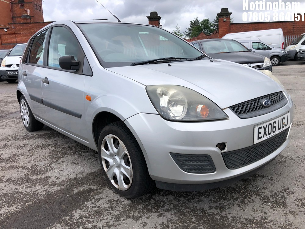 Location: Nottingham - 2006 FORD FIESTA STYLE 5 Door Hatchback REG: EX06UGJ, Keys: No, MOT Expiry date: 27/08/2026, 1242 Petrol, 5 Speed Manual Petrol, Former Keepers: 5