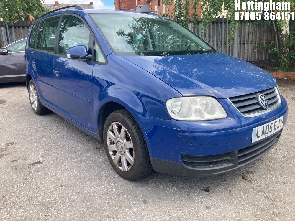 Location: Nottingham - 2005 VOLKSWAGEN TOURAN SE TDI MPV REG: LA05EJY, Keys: No, MOT Expiry date: 12/01/2026, 1896 Diesel, 6 Speed Manual Diesel, Former Keepers: 4