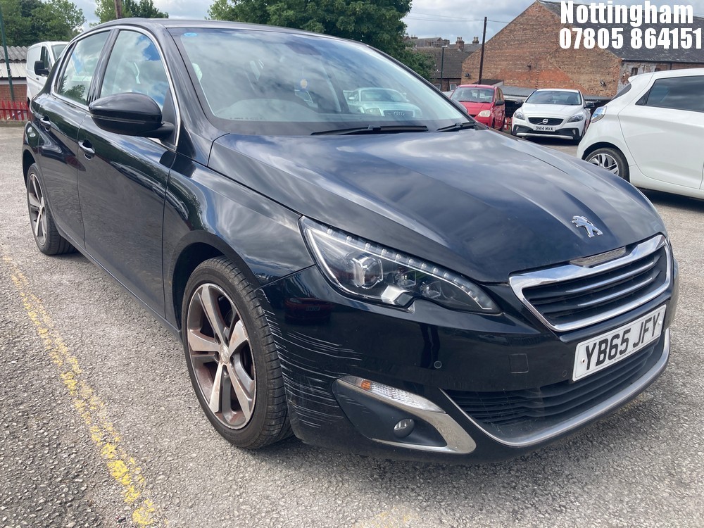 Location: Nottingham - 2016 PEUGEOT 308 ALLURE S/S 5 DOOR HATCHBACK REG: YB65JFY, 1200cc PETROL, 6 SPEED MANUAL PETROL, Former Keepers: 3, Keys: Yes, MOT Expiry date: 06/04/2026