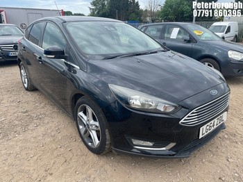 Location: Peterborough - 2014 FORD FOCUS TITANIUM 5 Door Hatchback REG: LG64ZBL, Keys: No, MOT Expiry date: 29/10/2026, 999 Petrol, 6 Speed Manual Petrol, Former Keepers: 4