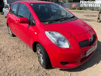 Location: Peterborough - 2008 TOYOTA YARIS TR S-A 5 Door Hatchback REG: KN58ECJ, Keys: No, MOT Expiry date: 03/10/2026, 1296 Petrol, 5 Speed Semi Auto Petrol, Former Keepers: 4