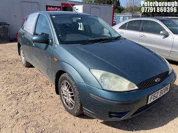 Location: Peterborough - 2002 FORD FOCUS LX 5 Door Hatchback REG: FEZ9096, Keys: No, MOT Expiry date: 26/02/2026, 1596 Petrol, 5 Speed Manual Petrol, Former Keepers: 3