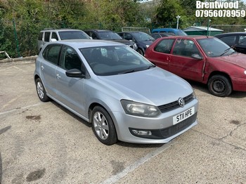 Location: Brentwood - 2011 VOLKSWAGEN POLO S 60 5 Door Hatchback REG: ST11HPE, Keys: No, MOT Expiry date: 25/05/2026, 1198 Petrol, 5 Speed Manual Petrol, Former Keepers: 5