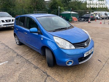 Location: Brentwood - 2011 NISSAN NOTE N-TEC MPV REG: YH61SXB, Keys: No, MOT Expiry date: 15/08/2026, 1386 Petrol, 5 Speed Manual Petrol, Former Keepers: 9