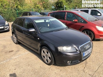 Location: Brentwood - 2006 AUDI A3 T FSI SPORT QUATTRO 5 Door Hatchback REG: VF06BXK, Keys: No, MOT Expiry date: 05/03/2026, 1984 Petrol, 6 Speed Manual Petrol, Former Keepers: 7