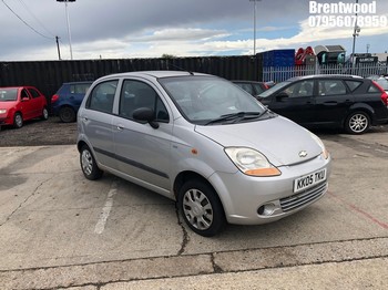 Location: Brentwood - 2005 CHEVROLET MATIZ SE+ 5 Door Hatchback REG: KK05TKU, Keys: No, MOT Expiry date: 29.08.2025, 995 Petrol, 5 Speed Manual Petrol, Former Keepers: 5