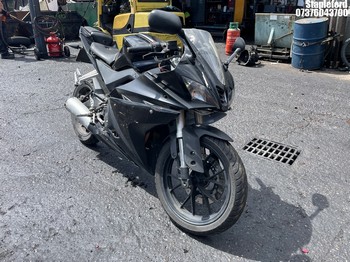 Location: Stapleford - 2016 YAMAHA YZF R125 ABS Motorcycle REG: EG16KFX, Keys: No, MOT Expiry date: 19/10/2026, 124 Petrol,, Former Keepers: 4