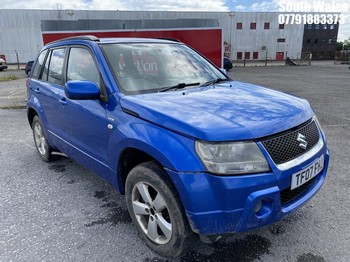 Location: South Wales - 2007 SUZUKI GRAND VITARA DDIS Estate REG: TF07FHJ, Keys: No, MOT Expiry date: 25/07/2025, 1870 Diesel, 5 Speed Manual Diesel, Former Keepers: 5