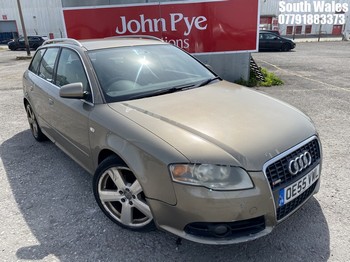 Location: South Wales - 2006 AUDI A4 S LINE TDI Estate REG: OE55VWL, Keys: No, MOT Expiry date: 27/02/2026, 1986 Diesel, 6 Speed Manual Diesel, Former Keepers: 5