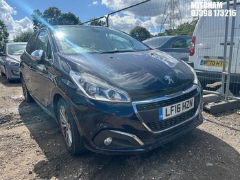 Location: Mitcham - 2016 PEUGEOT 208 ALLURE S/S 5 Door Hatchback REG: LF16HZN, Keys: No, MOT Expiry date: 13/01/2026, 1200 Petrol, 5 Speed Manual Petrol, Former Keepers: 2